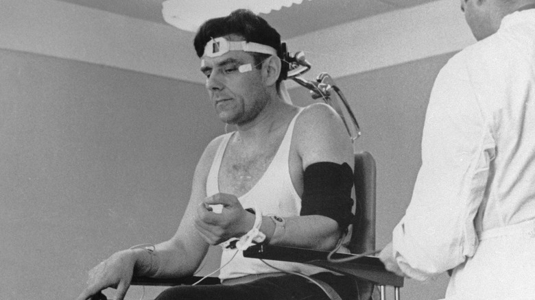 Vladimir Komarov undergoing health tests