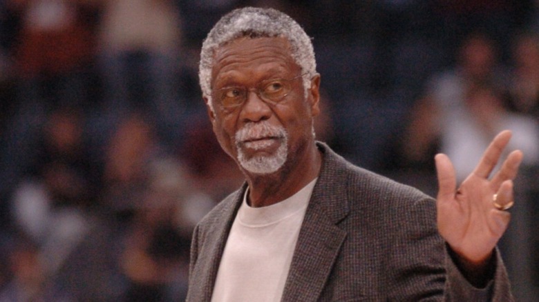 Bill Russell waving