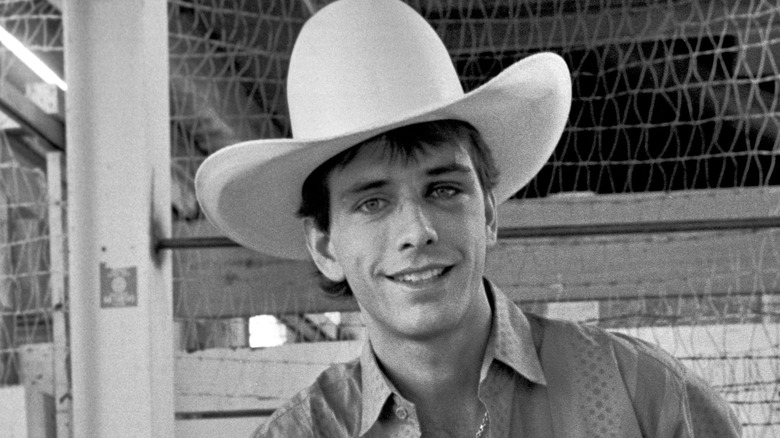 Lane Frost smiling cowboy hat