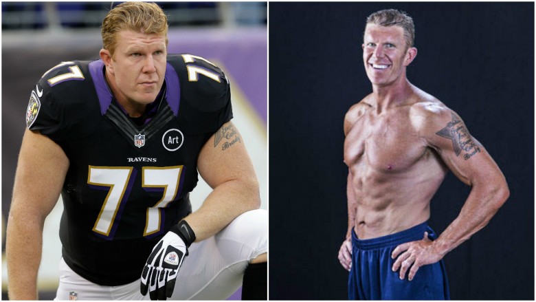 Matt Birk in Jersey and shirtless