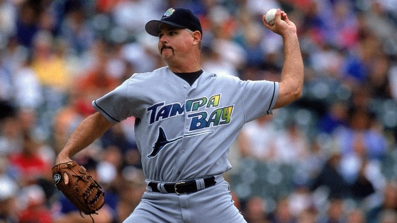 Jim Morris pitching in MLB