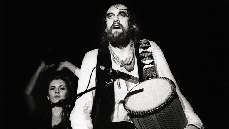 Mick Fleetwood and Stevie Nicks perform live