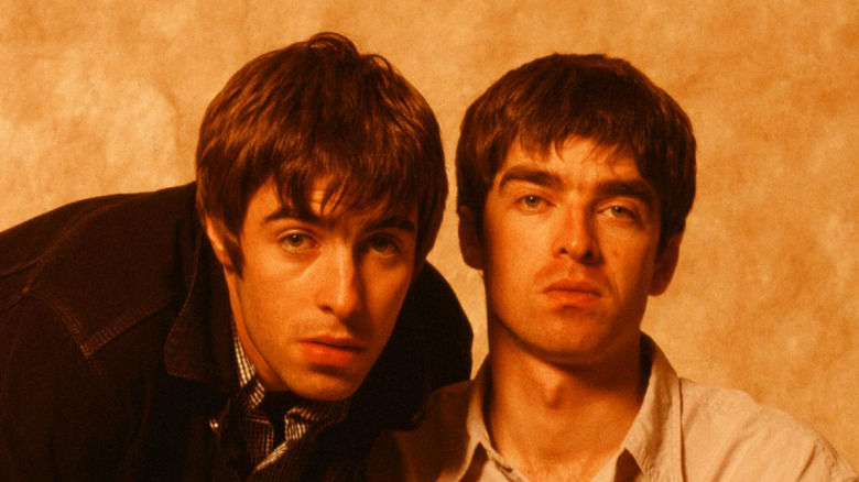 Closeup of Liam and Noel Gallagher
