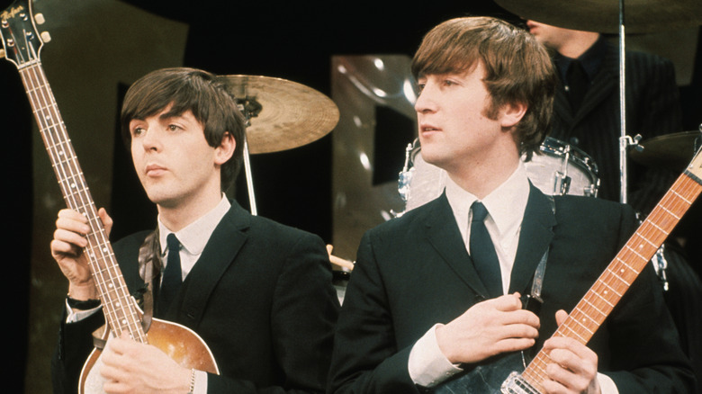 Paul McCartney and John Lennon in 1964