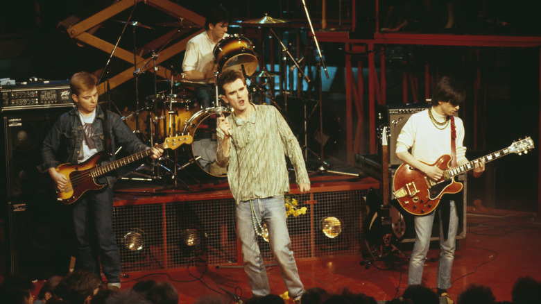 the smiths performing on stage in the '80s