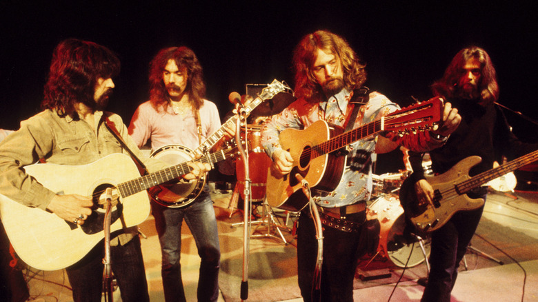 The Byrds onstage in London in 1971