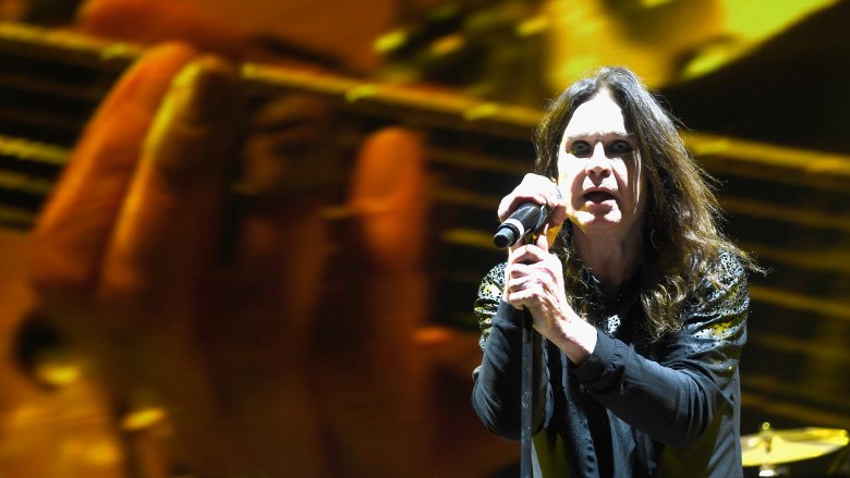 ozzy osbourne brightly lit from the side 