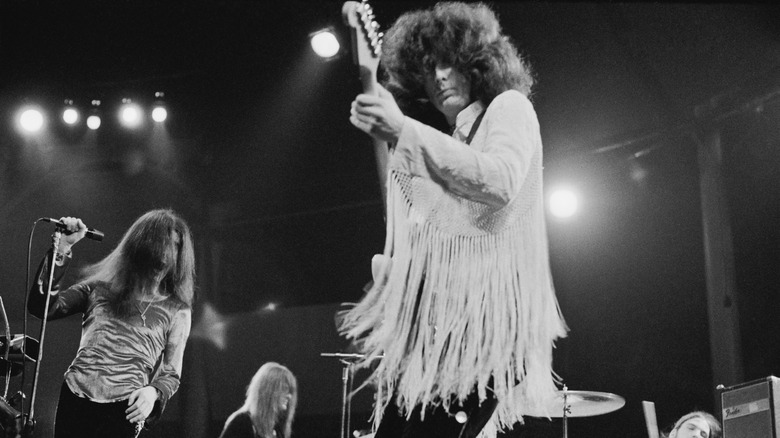 Captain Beyond performing on stage in 1972