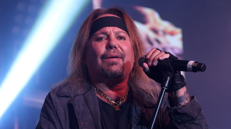 Vince Neil performs at the Downtown Las Vegas Events Center on September 06, 2024
