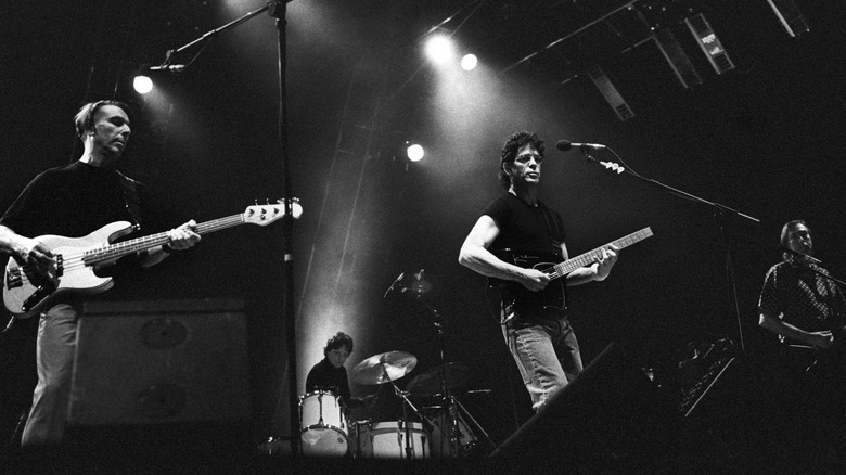 The Velvet Underground performing on stage in 1993.