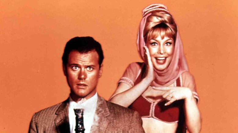 Larry Hagman and Barbara Eden