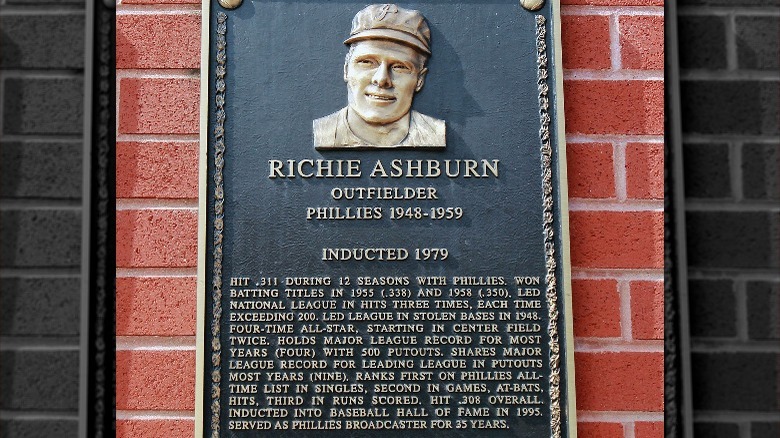 Richie Ashburn plaque