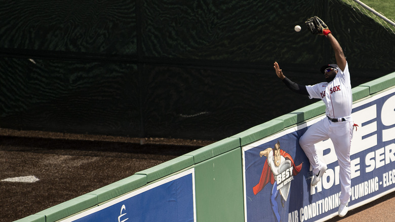 Jackie Bradley Jr. jumps for home run