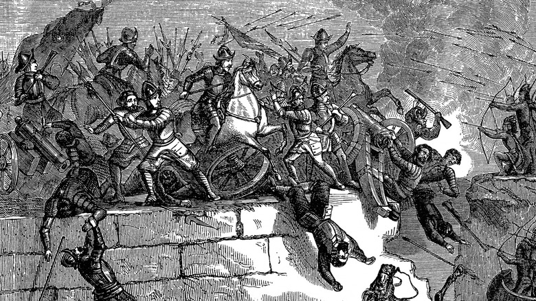 Armies fighting at Tenochtitlan