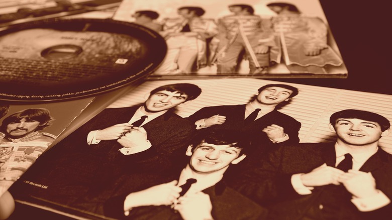The Beatles album covers