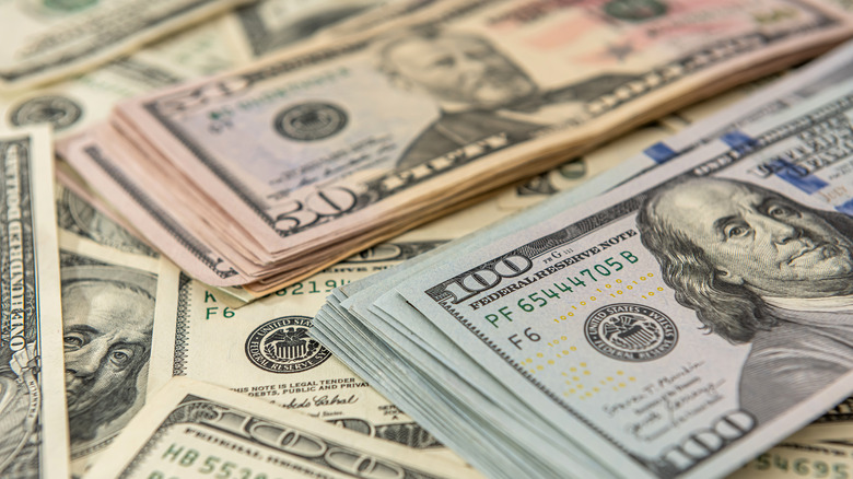 pile of money