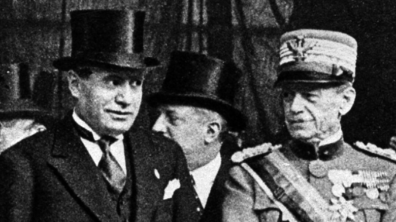 Mussolini and Victor Emmanuel III