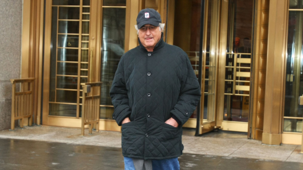 Bernie Madoff leaving courthouse