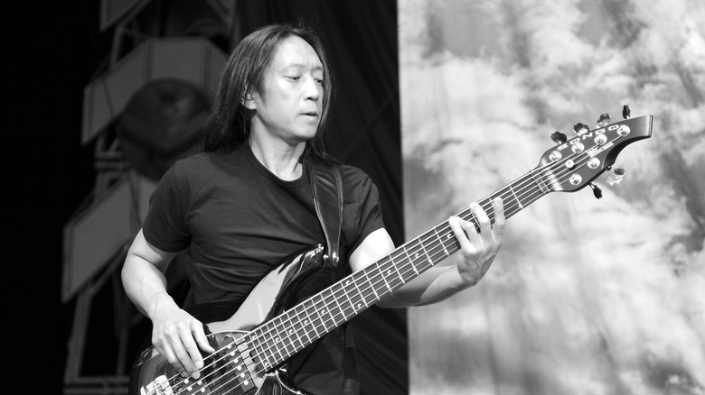 John Myung of Dream Theater performing live
