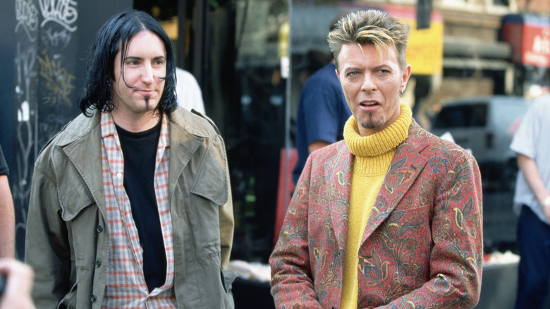 Trent Reznor looking at David Bowie