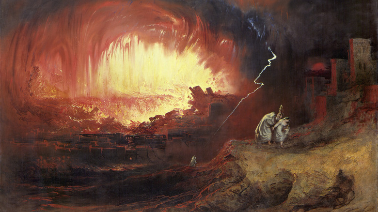 The Destruction of Sodom and Gomorrah painting