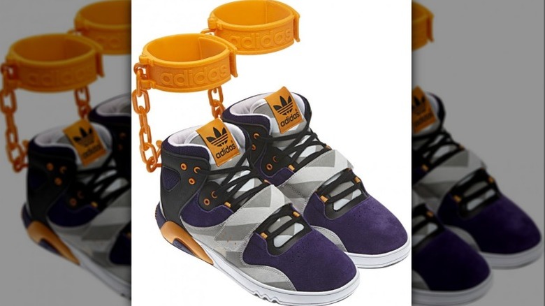 Pair of Adidas JS Roundhouse Mids