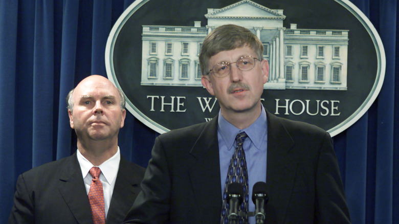 Human Genome Project scientists speaking