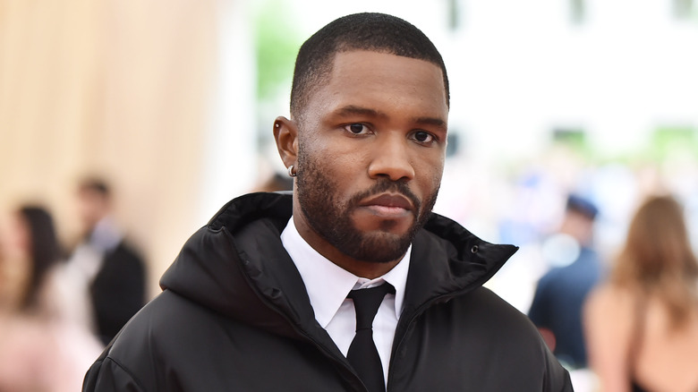 Frank Ocean in a jacket and tie