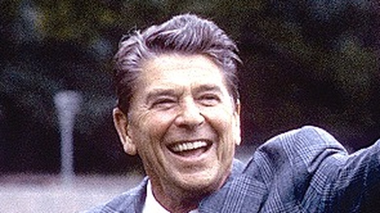 Ronald Reagan smiling