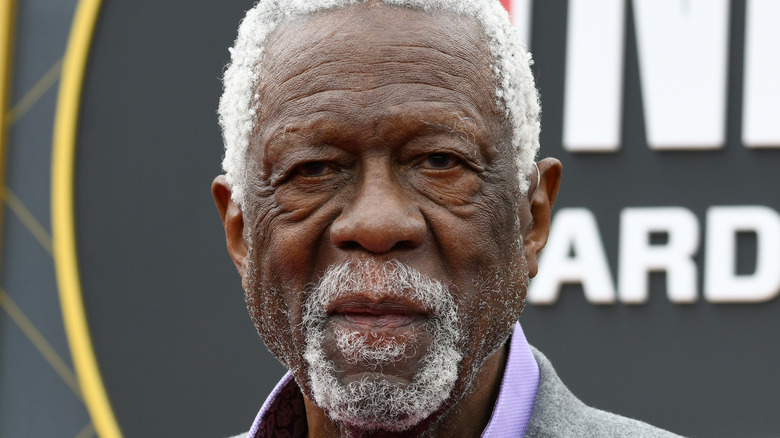 Bill Russell looking at camera