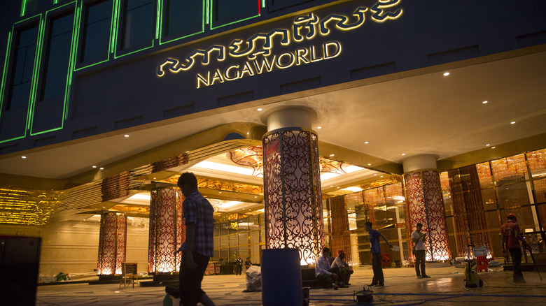 The entrance to the Nagaworld complex