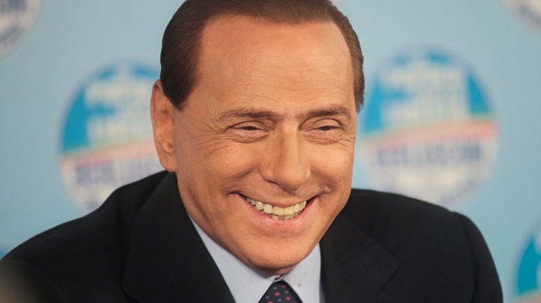 Silvio Berlusconi smiling