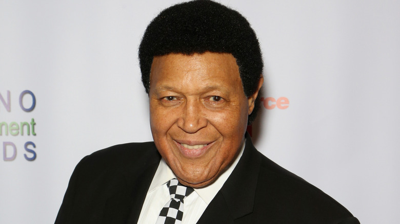 Chubby Checker smiling at 2018 event