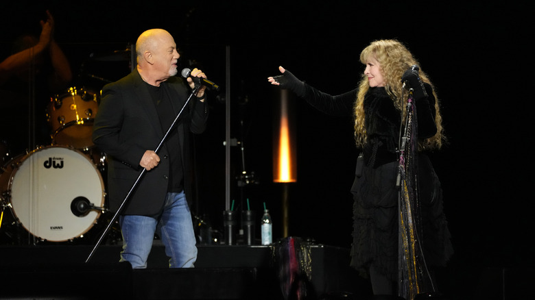 Billy Joel performing with Stevie Nicks in L.A.