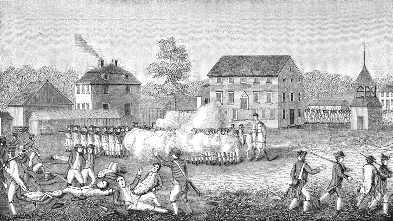 Etching of the Battle of Lexington