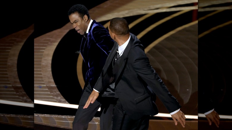 Will Smith slapping Chris Rock