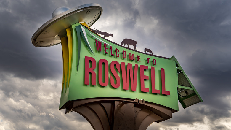 Sign for Roswell, New Mexico