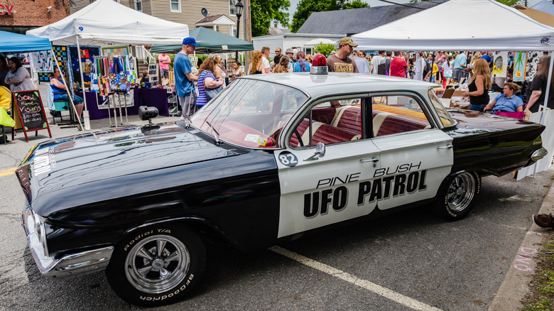 "Pine Bush UFO Patrol" car at the Pine Bush UFO Fair
