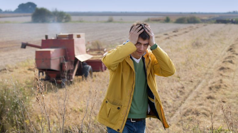 frustrated farmer