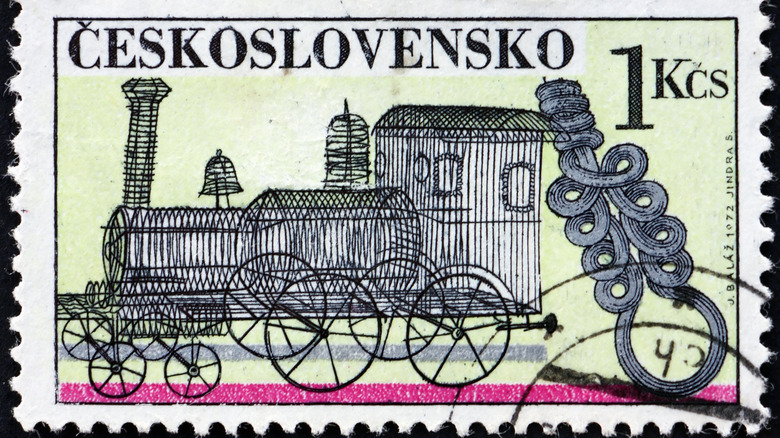 postage stamp from czechoslovakia ca. 1972