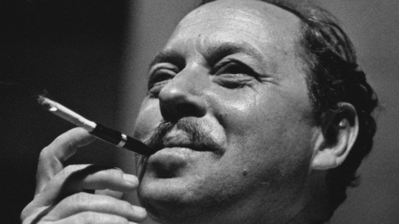 Tennessee Williams smoking