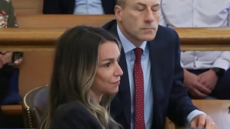 Karen Read and lawyer sitting at 2025 trial