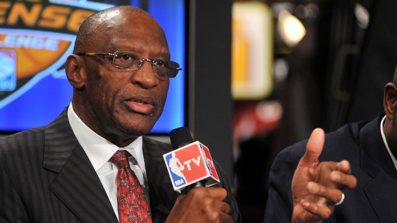 Bob Lanier doing an interview