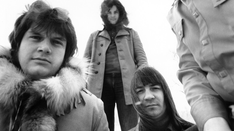 Randy Bachman with other members of the Guess Who looking down
