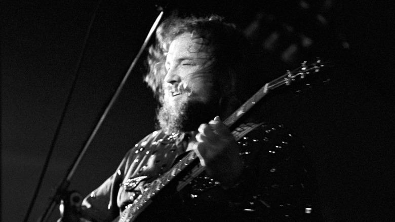 Charlie Daniels playing guitar in 1973
