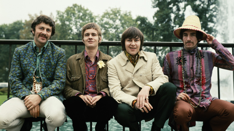Tony Burrows and band posing for publicity photo