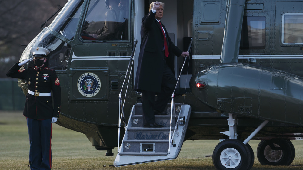 President Trump departs White House