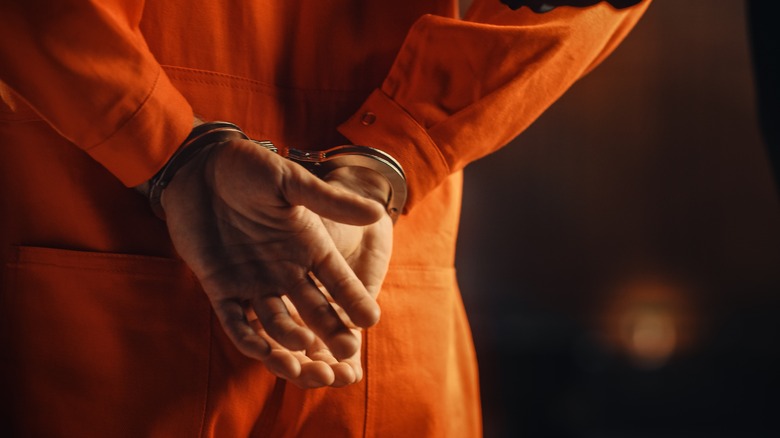 prisoner in handcuffs