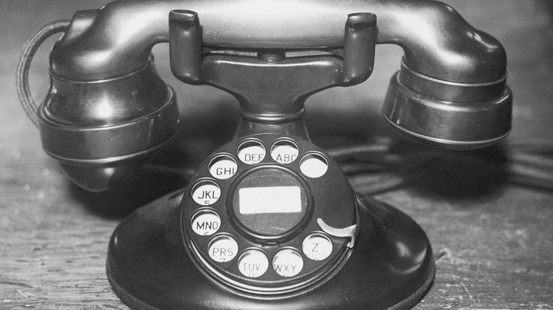 Old rotary phone