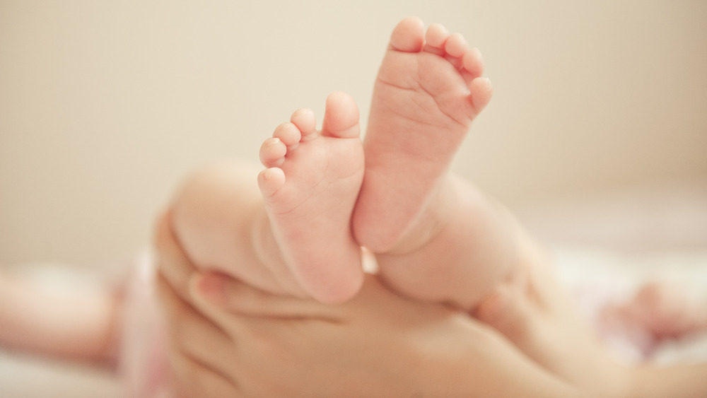 A healthy newborn baby